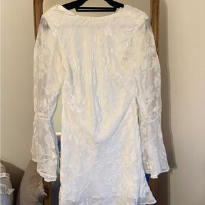 Anthropologie BHLDN White Floral Dress